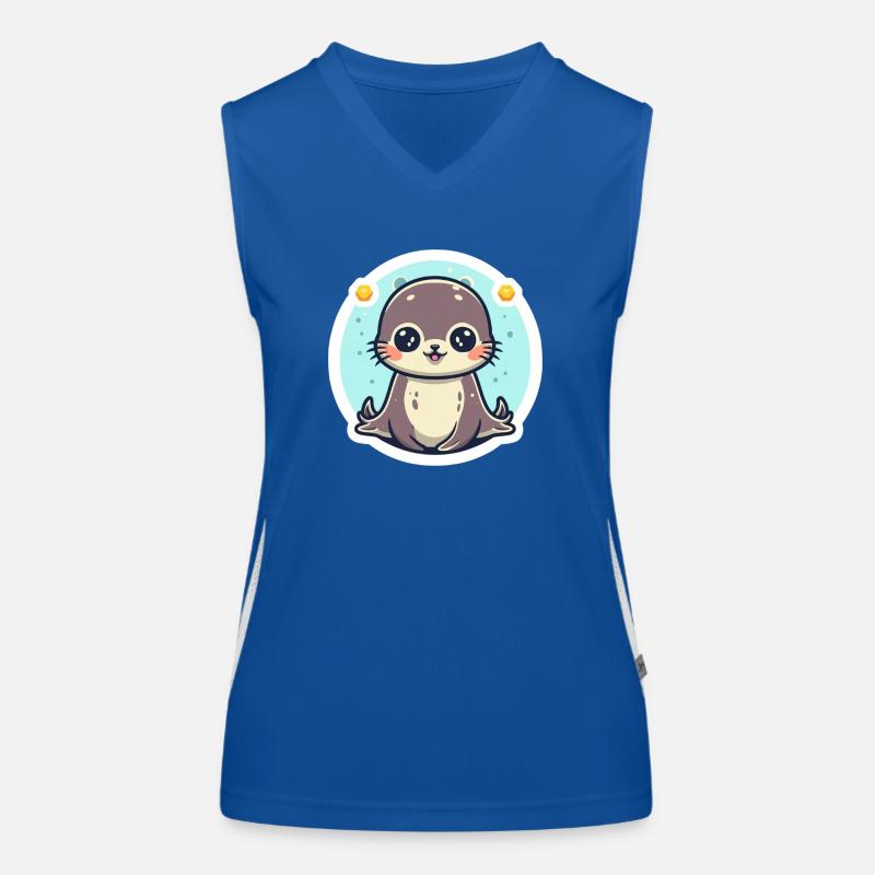 Sea Lion Lover Women's Functional Contrast Tank Top
