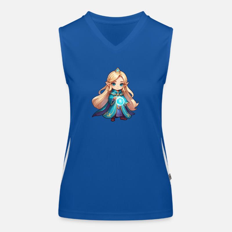 Sorceress Fanatsy Illustration Women's Functional Contrast Tank Top