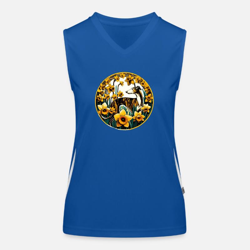 Daffodils Sighthound Women's Functional Contrast Tank Top