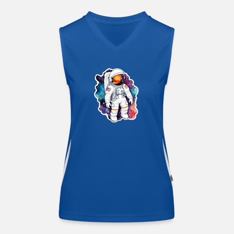Aquarelle d’astronaute Aquarelle Débardeur respirant contrasté Femme
