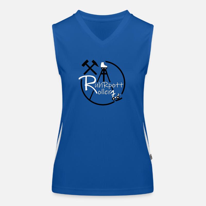RuhrpottRollerz 🛼 Rollerskating Funktionelles Kontrast-Tank Top für Frauen