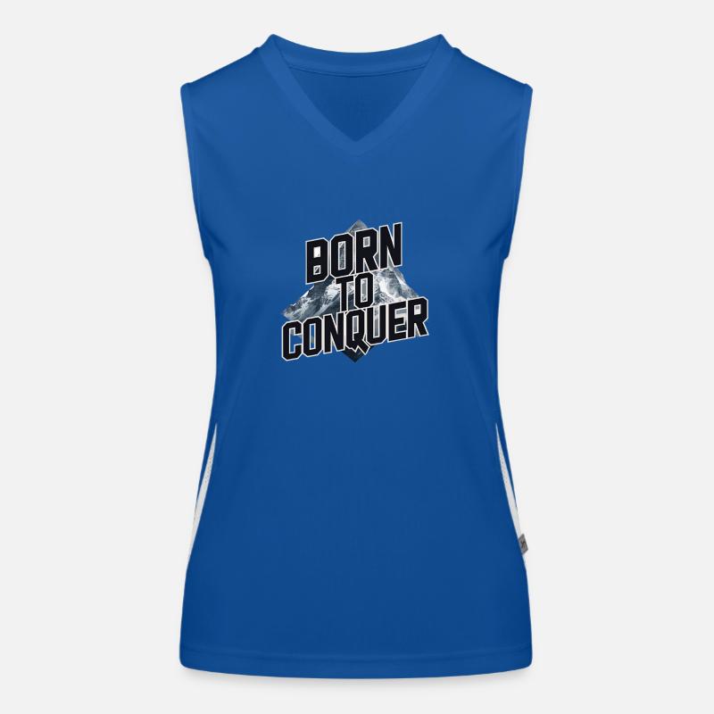 BORN TO CONQUER Women's Functional Contrast Tank Top