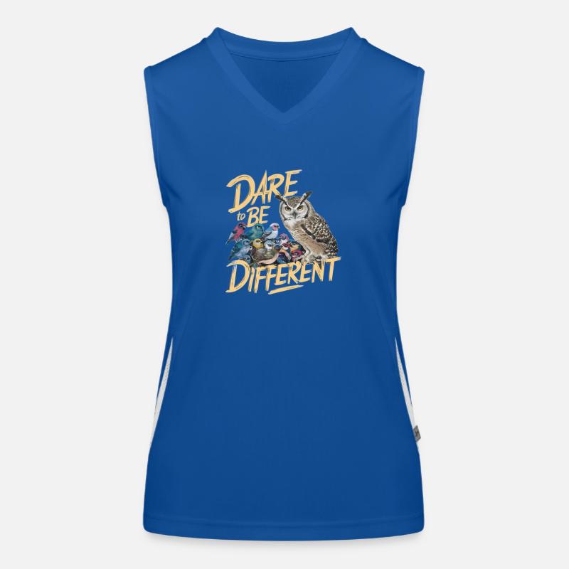 TRAUEN SIE SICH, ANDERS ZU SEIN Funktionelles Kontrast-Tank Top für Frauen