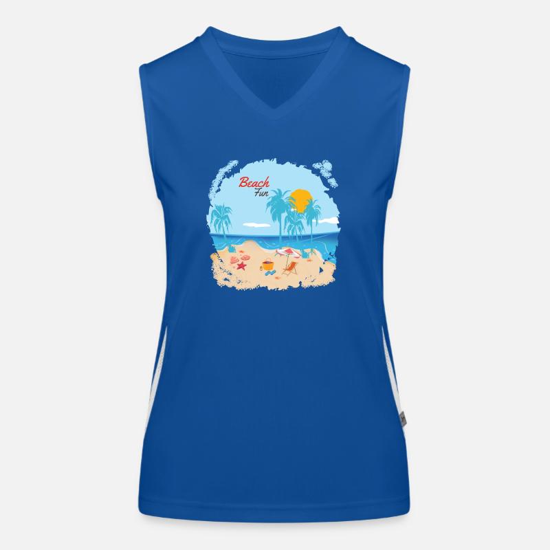 Strandspaß Funktionelles Kontrast-Tank Top für Frauen