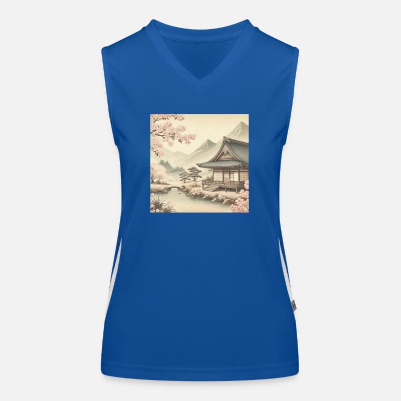 Japon Vintage Bright Débardeur respirant contrasté Femme