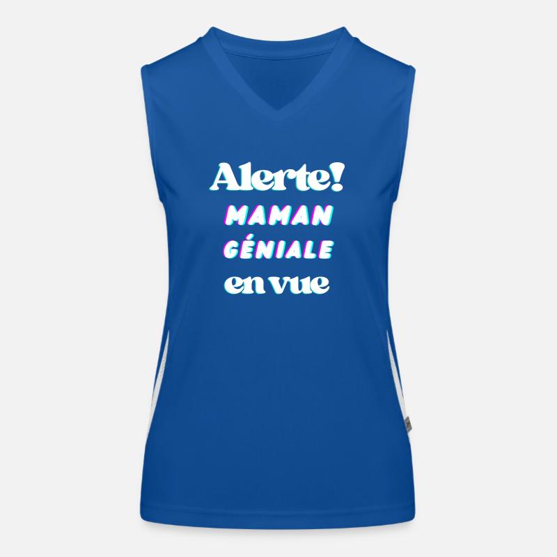 Alert! Awesome mom in sight Women's Functional Contrast Tank Top