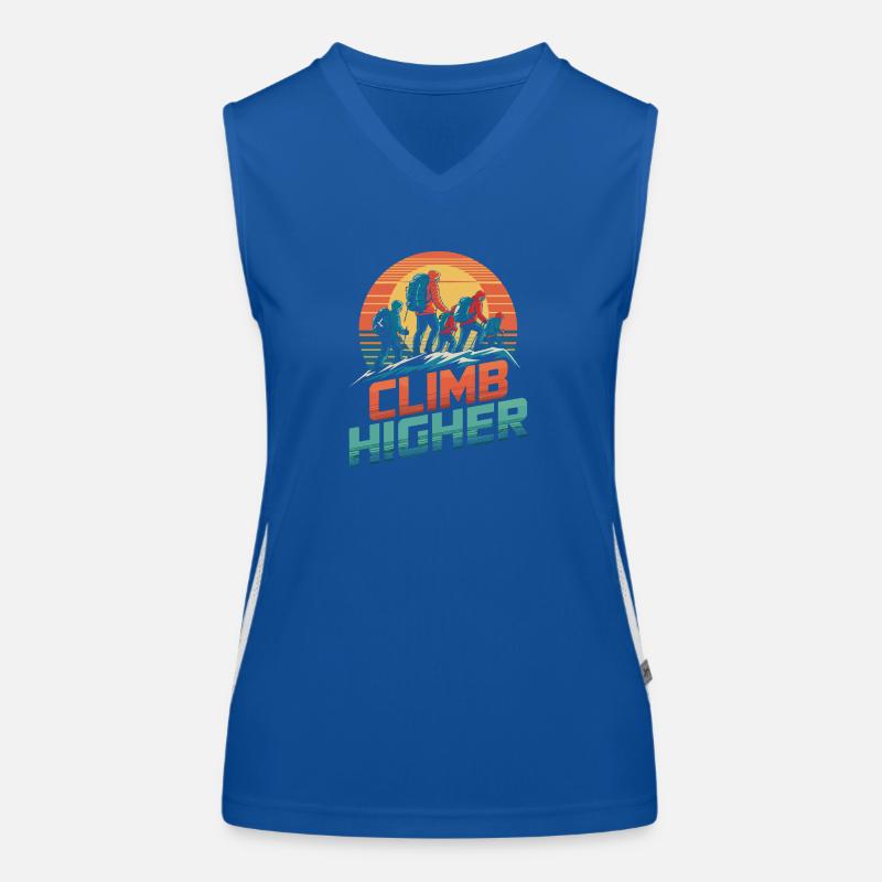 Grimpez plus haut Retro Hikers Débardeur respirant contrasté Femme