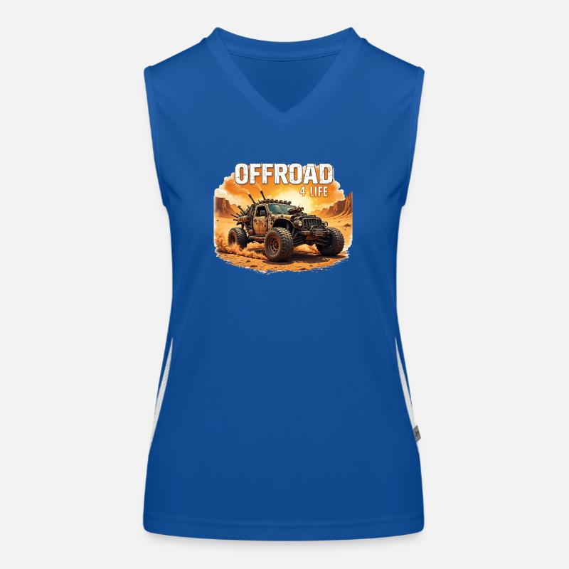 offroad 4 life 0022438 Funktionelles Kontrast-Tank Top für Frauen