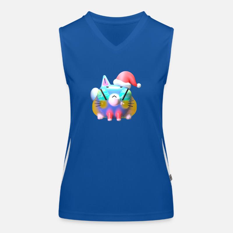 Meow Christmas! Women's Functional Contrast Tank Top