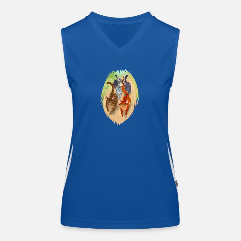Squirrelflight Eichhornflug Firestar Katzen Funktionelles Kontrast-Tank Top für Frauen