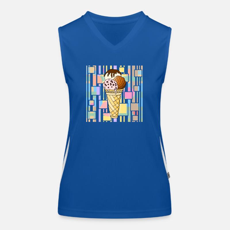cream Women's Functional Contrast Tank Top