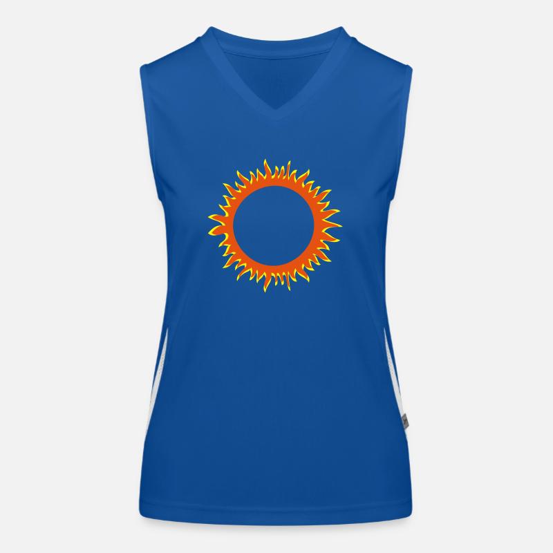 fire ring Women's Functional Contrast Tank Top
