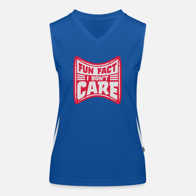 I dont care fact Funktionelles Kontrast-Tank Top für Frauen