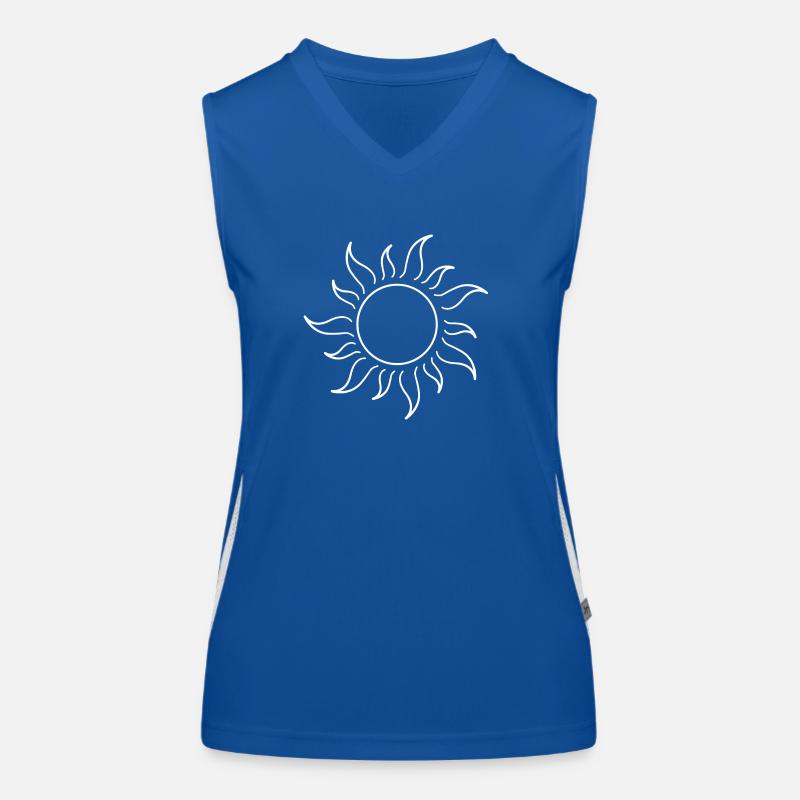 Sonne Funktionelles Kontrast-Tank Top für Frauen