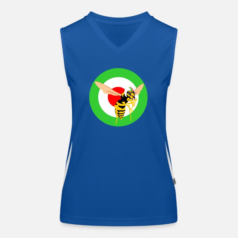 Wasp Mod Target Green Women's Functional Contrast Tank Top