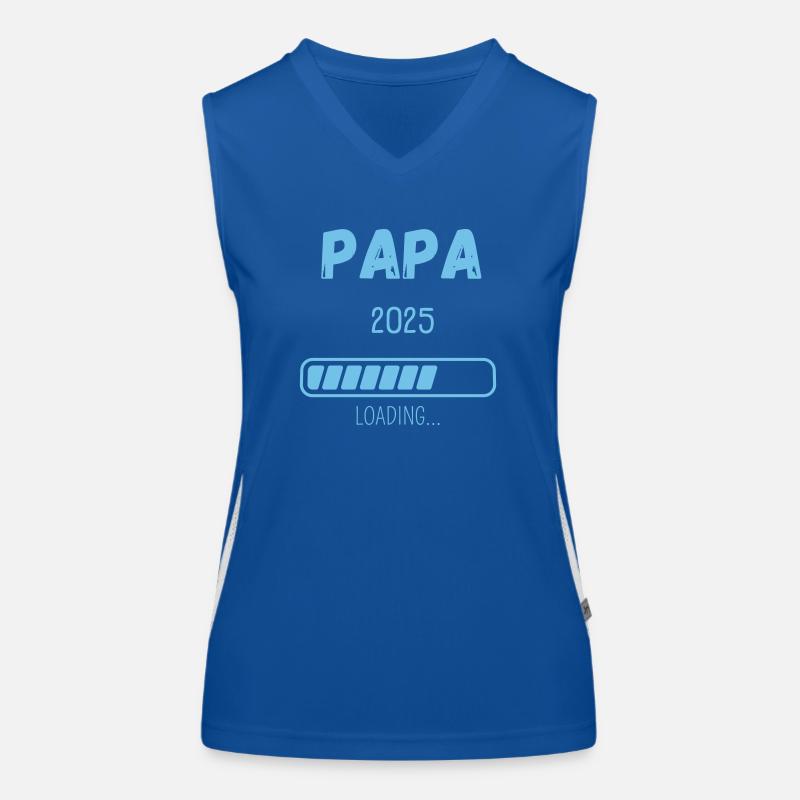 PAPA 2025 LOADING... Funktionelles Kontrast-Tank Top für Frauen