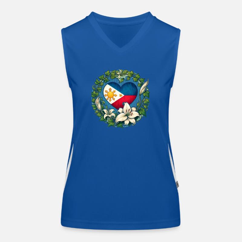 Philippinen Funktionelles Kontrast-Tank Top für Frauen