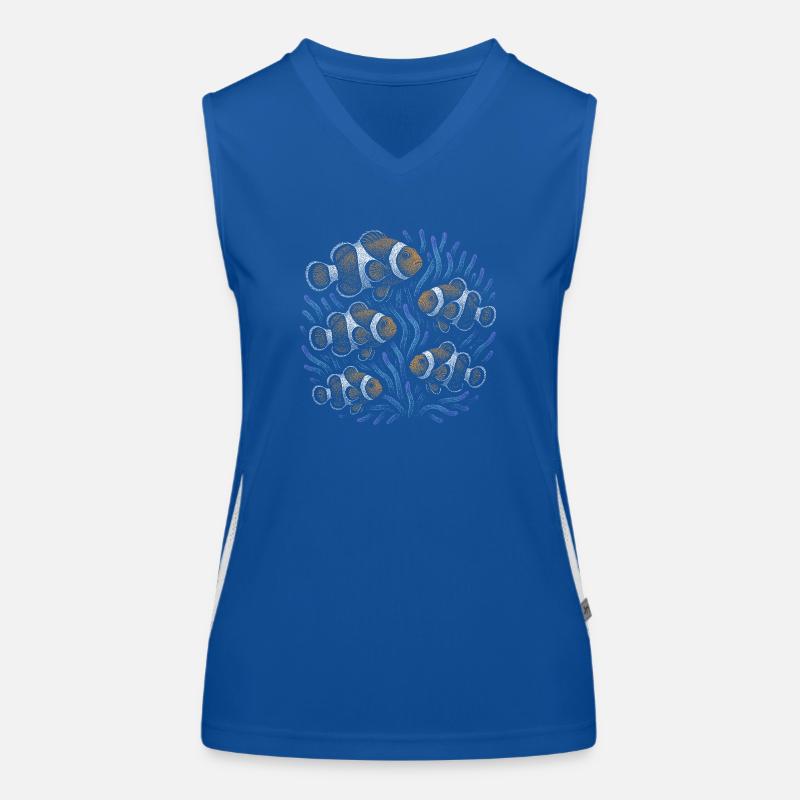 Clownfisch Funktionelles Kontrast-Tank Top für Frauen