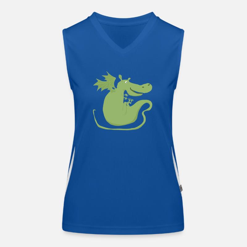 Drache Funktionelles Kontrast-Tank Top für Frauen