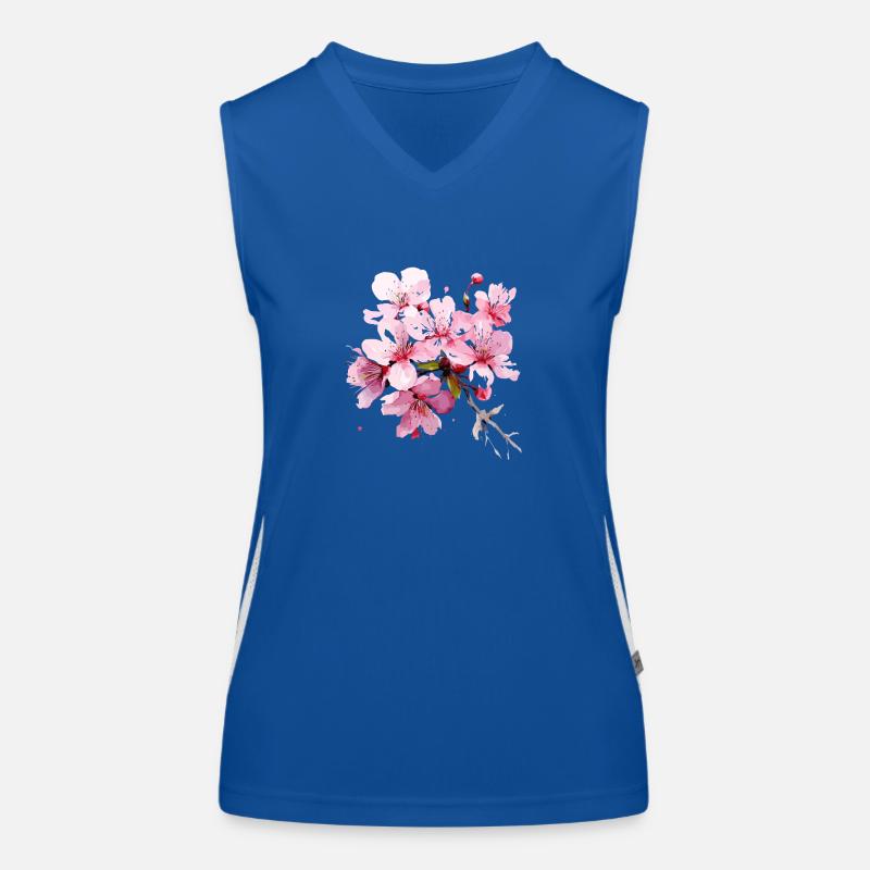 Fleur Débardeur respirant contrasté Femme