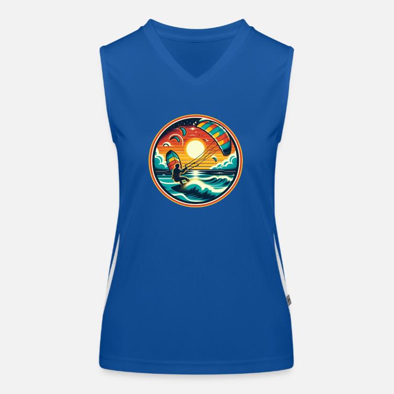 Kitesurf Débardeur respirant contrasté Femme