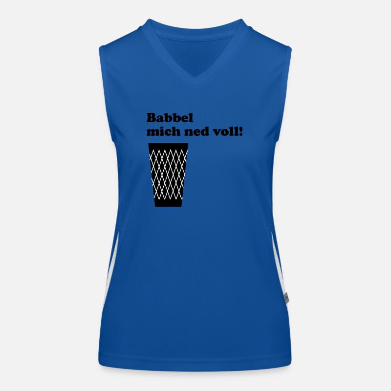 Geripptes Babbel mich ned voll! #geripptes #Fffm Funktionelles Kontrast-Tank Top für Frauen