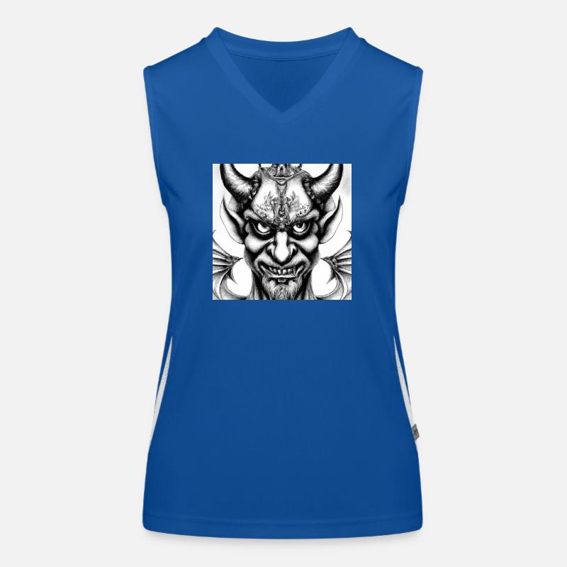 Visage du diable Débardeur respirant contrasté Femme