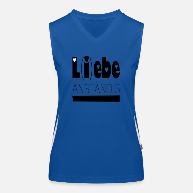 lebe anständig Funktionelles Kontrast-Tank Top für Frauen