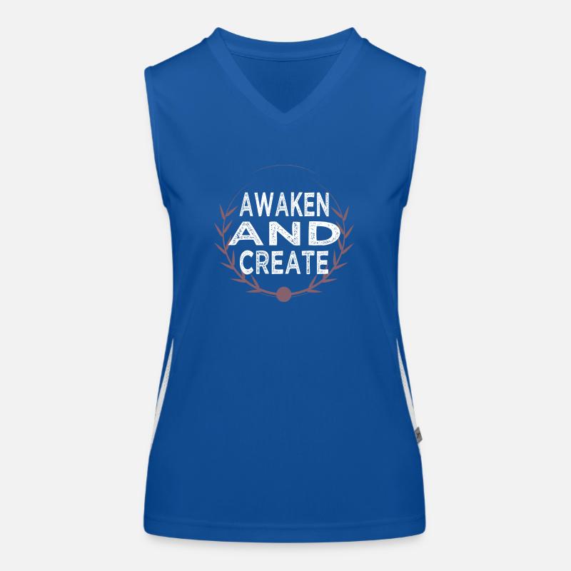 développement, progrès impressionnants, recherche actuelle Débardeur respirant contrasté Femme