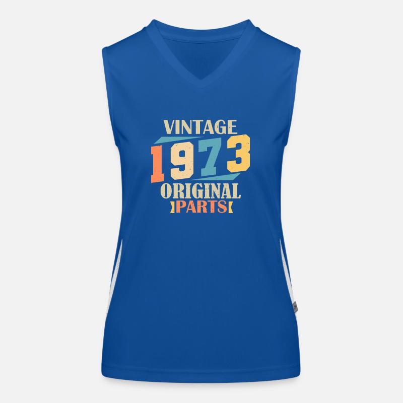 Monat 1973. 1973 Geburtstagsgeschenk. 51 Jahre alt Birt Funktionelles Kontrast-Tank Top für Frauen