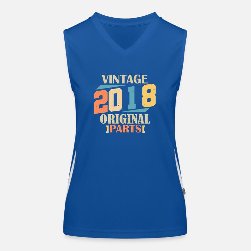 Monat 2018. 2018 Geburtstagsgeschenk. 6-jährige Geburt Funktionelles Kontrast-Tank Top für Frauen