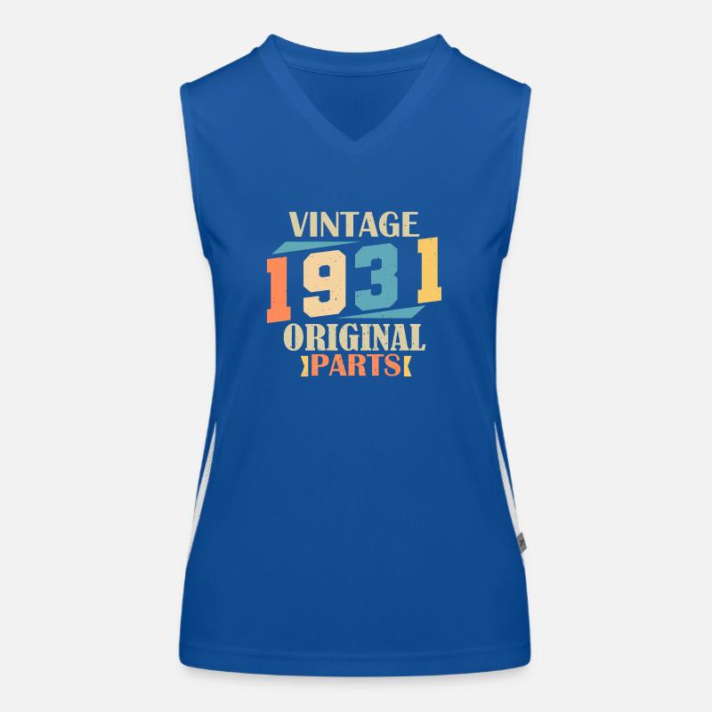 Monat 1931. 1931 Geburtstagsgeschenk. 93 Jahre alt Birt Funktionelles Kontrast-Tank Top für Frauen