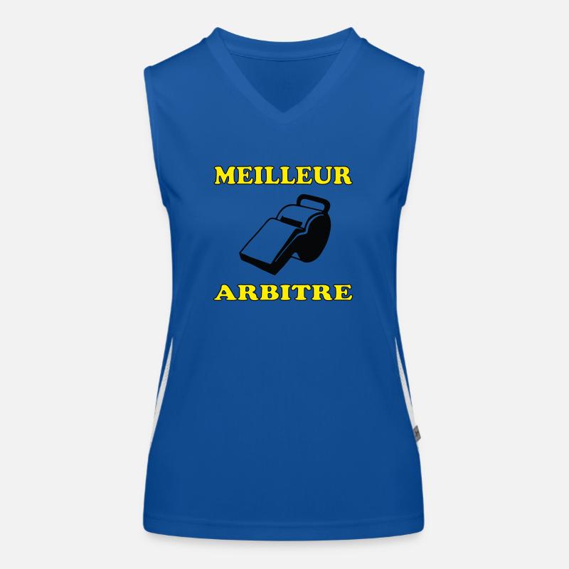 Best Referee - Women's Functional Contrast Tank Top - royal/white