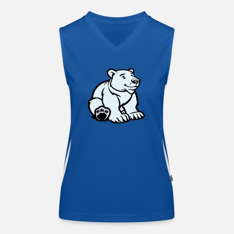 eisbär tier Funktionelles Kontrast-Tank Top für Frauen