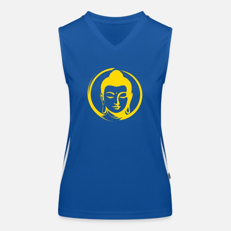 Buddha Funktionelles Kontrast-Tank Top für Frauen