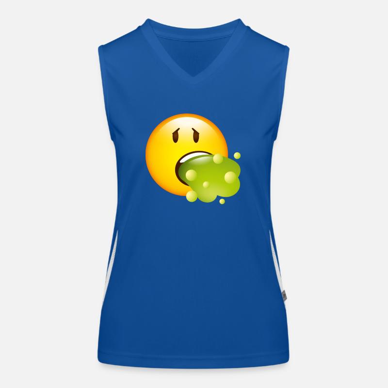 Smiley Glossy Barf Funktionelles Kontrast-Tank Top für Frauen