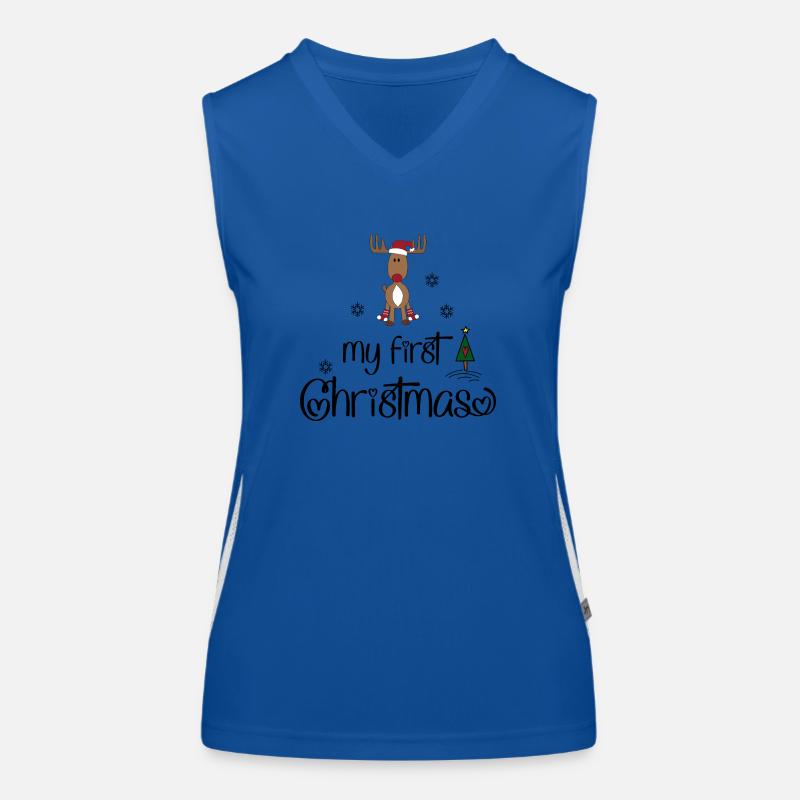 My First Christmas Funktionelles Kontrast-Tank Top für Frauen