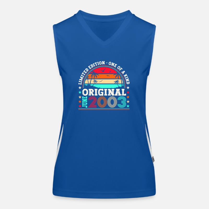 Original Juni 2003 19. Geburtstag Geschenk Herren Funktionelles Kontrast-Tank Top für Frauen