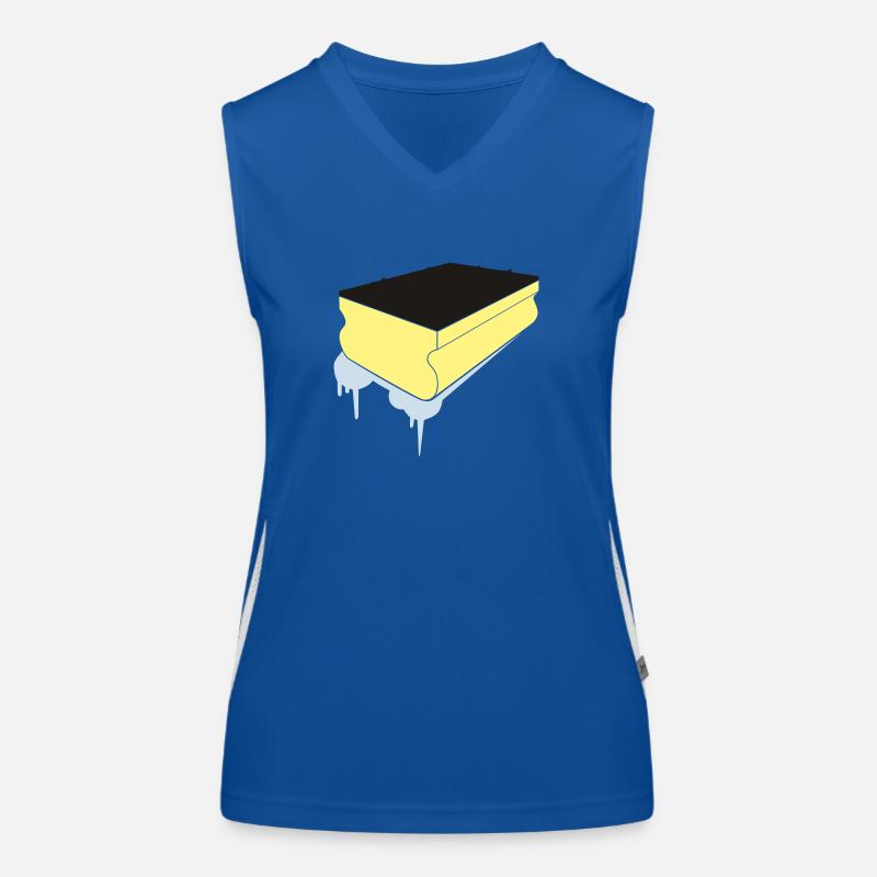 clean_schwamm Funktionelles Kontrast-Tank Top für Frauen