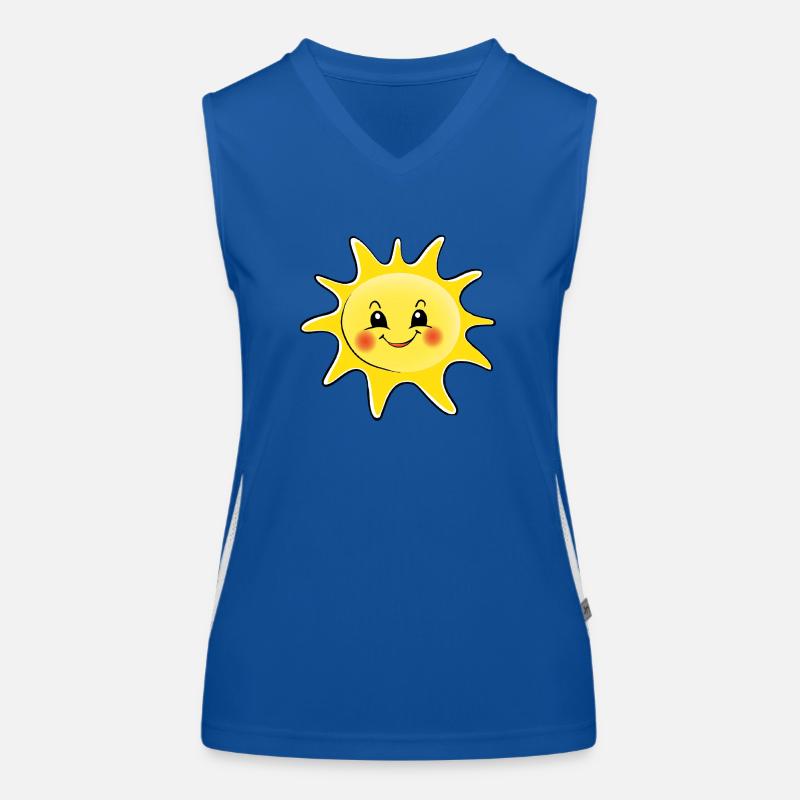 Doux rires de Kawaii Sun Débardeur respirant contrasté Femme