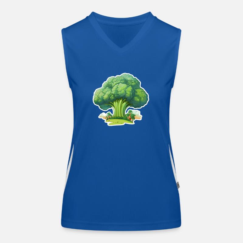 Forêt de brocoli Débardeur respirant contrasté Femme