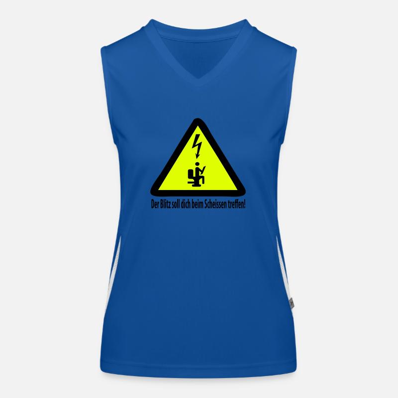 Le flash vous attendra à chier! Débardeur respirant contrasté Femme