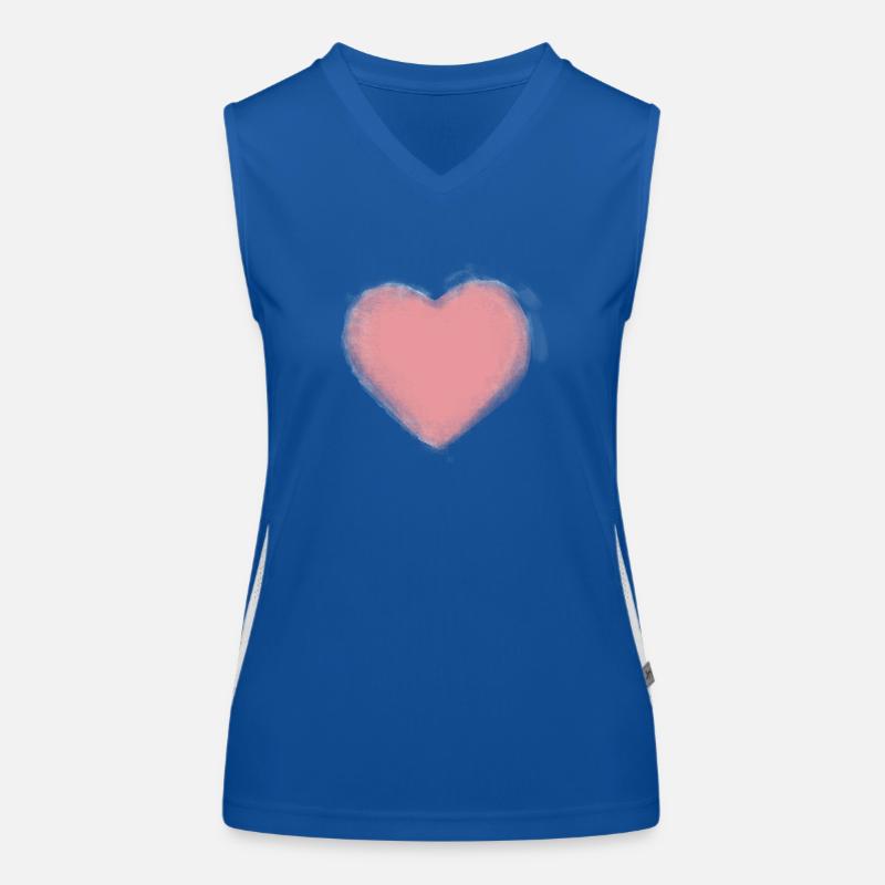 Herz Funktionelles Kontrast-Tank Top für Frauen