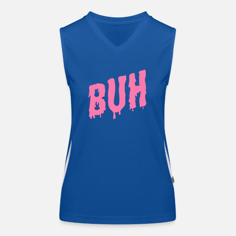 A spooky buh in pink for halloween Women's Functional Contrast Tank Top