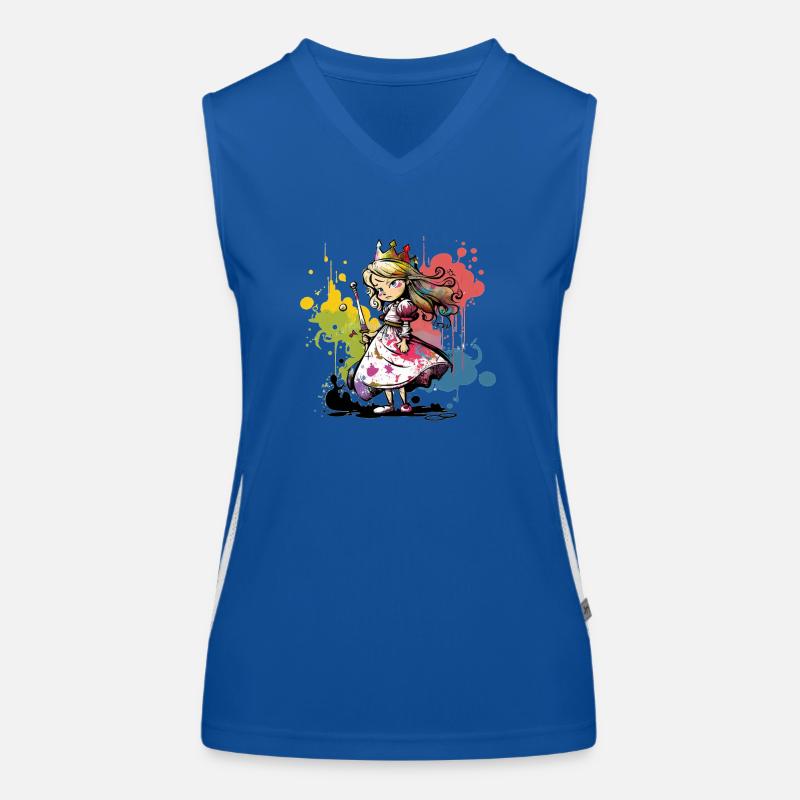 Princess Graffiti Rebellious Women's Functional Contrast Tank Top