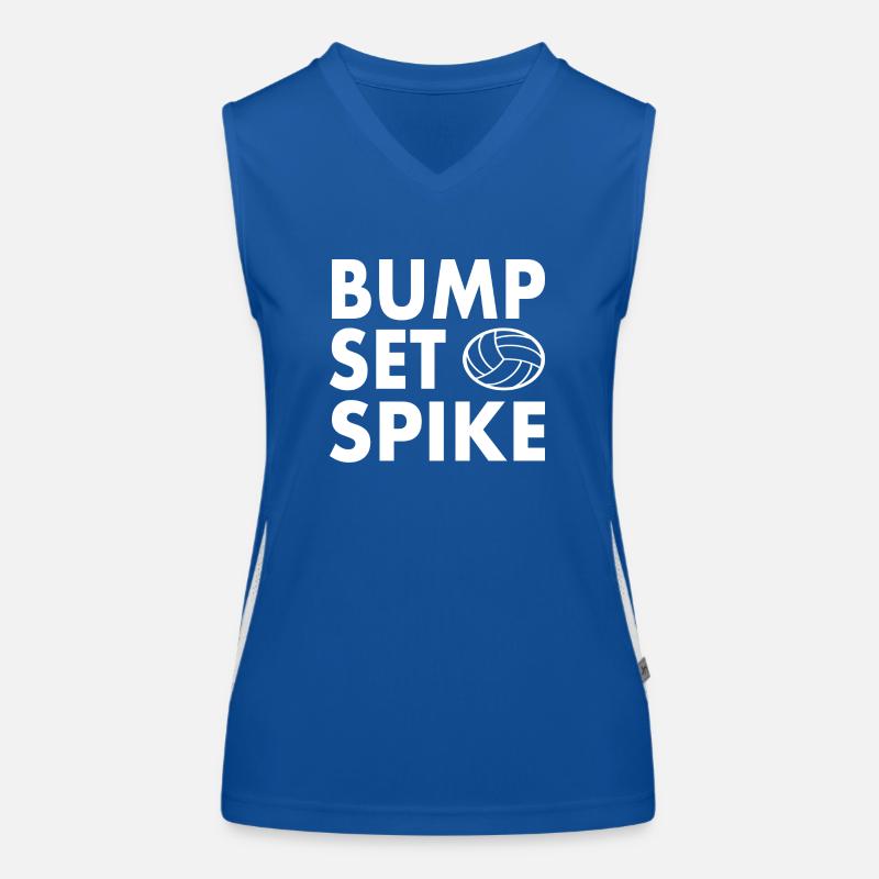 Volleyball cooler Spruch Witz Funktionelles Kontrast-Tank Top für Frauen