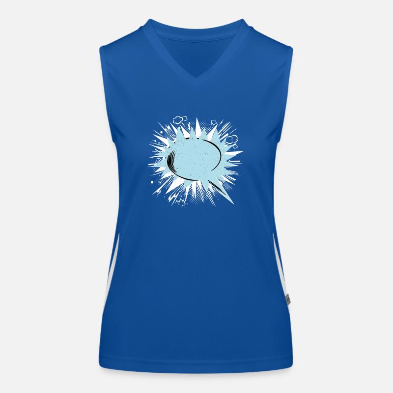 Sprechblase leer Funktionelles Kontrast-Tank Top für Frauen