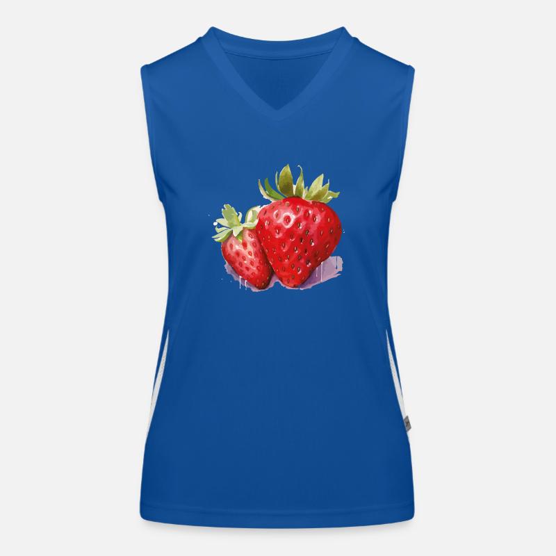 fraise Débardeur respirant contrasté Femme
