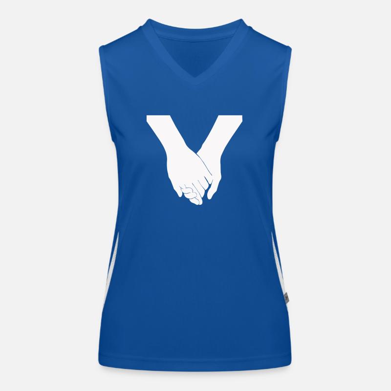 Hände Funktionelles Kontrast-Tank Top für Frauen