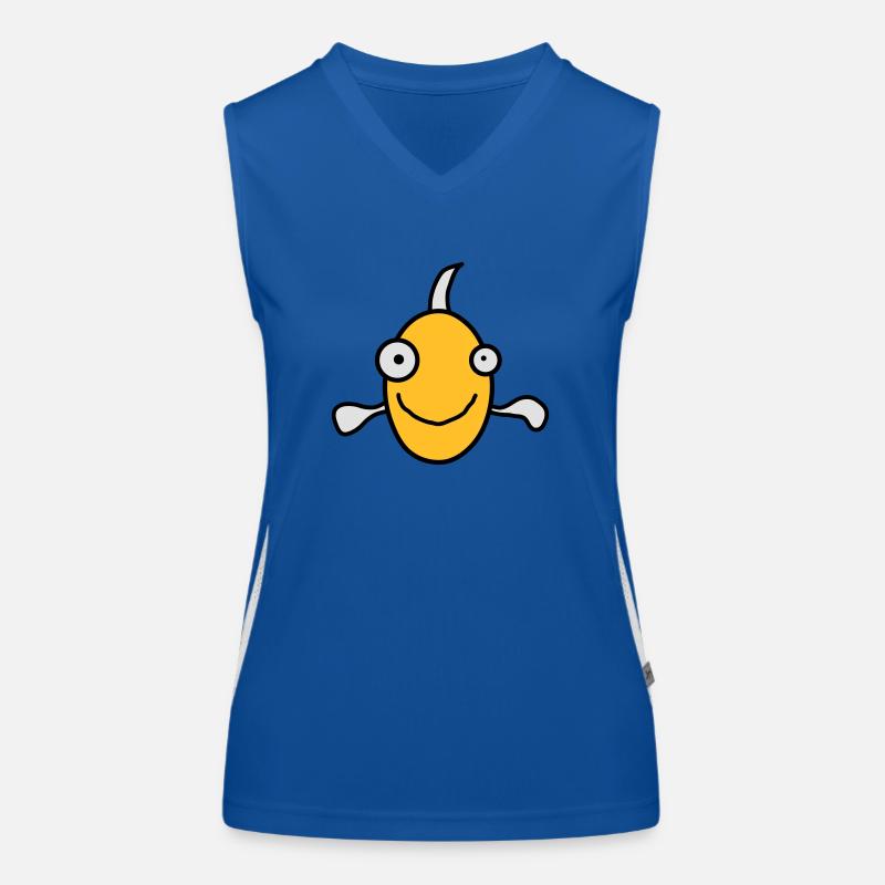 Funny Fish Funktionelles Kontrast-Tank Top für Frauen